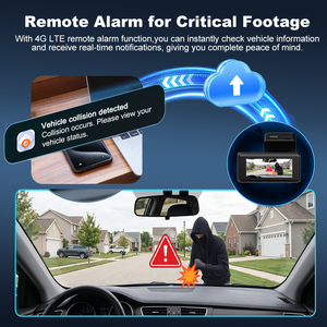 Caméra embarquée 4G avec vision en direct, GPS et double suivi BDS, enregistrement 4K, antivol, surveillance de stationnement 24h/24, enregistrement en boucle, boîte noire de voiture G5 - Product Image 3