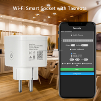 Prise intelligente WiFi Tasmota, prise allemande 16A 220V avec surveillance de la consommation d'énergie, télécommande, programmation horaire, Alexa Home Assistant