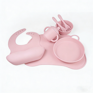 Juego de Platos de Silicona de Alta Calidad con Logotipo Personalizado, No Tóxicos, Impermeables, Libres de BPA, para la Alimentación de Bebés y Niños - Product Image 1