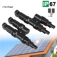 Connecteur T PV trois Connecteur de câble solaire deux à un IP67