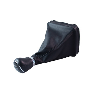 Ford Mondeo Mk4 Gear <b>Shift</b> <b>Knob</b> Cover Leather 5 6 Speed Manual Transmission Accessory Black Silver Ergonomic Design - Product Image 4