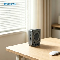 Mini PC de bureau portable au design compact avec Windows 11, processeur Intel Core i5, SSD, 2 Go de mémoire vidéo - Configuration personnalisable