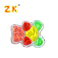 OEM 80g Mignon Gobelet de Gelée Ours Dessin Animé Boisson Fruitée Multicolore pour Tous les Âges