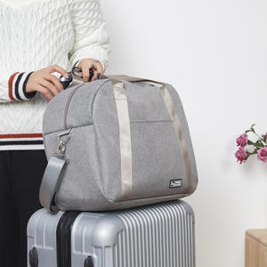 Bolsa de lona de tela Oxford, organizador de viaje azul marino con correa para el hombro para hombres y mujeres - Product Image 4