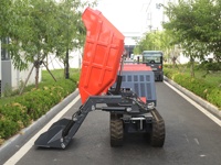 Mini-dumper automoteur sur chenilles en caoutchouc pour travaux de construction