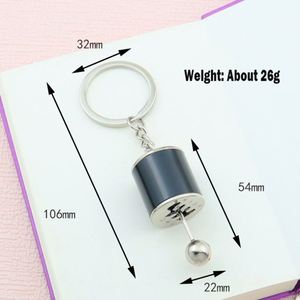 Porte-clés personnalisé de haute qualité avec logo, créatif et original, en métal, pour modification de voiture, tête de levier de vitesse - Product Image 3