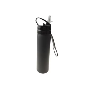 Bouteille d'eau de sport moderne en silicone portable sans BPA, haute isolation, pour <span class=keywords><strong>le</strong></span> <span class=keywords><strong>camping</strong></span>, boisson directe en plein air - Product Image 4