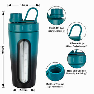 Compra al por Mayor en China: Botella Mezcladora de Acero Inoxidable de 700 ml con Recubrimiento de Polvo, Ideal para Fitness - Tu Compañero Definitivo para el Entrenamiento - Product Image 5
