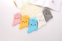 Offre Spéciale Personnalisé Belle Doux Chaussettes de Cheville Pour les femmes Filles Et mode Mignon Animal De Bande Dessinée Chat Emblématique Conçu Coton Chaussettes
