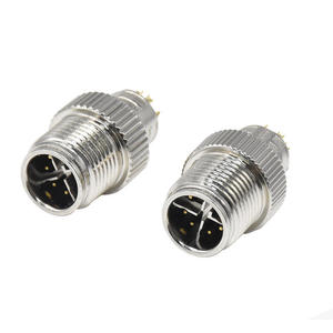 M12รหัสตัวเชื่อมต่อ8-pin x สัญญาณเซ็นเซอร์กันน้ำแบบอุตสาหกรรมปลั๊กบัดกรีแบบขึ้นรูปได้ขั้วต่อตัวผู้ M12 - Product Image 5