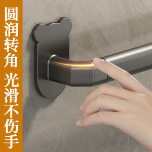Soporte para zapatillas de baño KS, montado en la pared, sin necesidad de taladrar, 60x70 cm, diseño de osito, organizador de almacenamiento duradero - Product Image 4