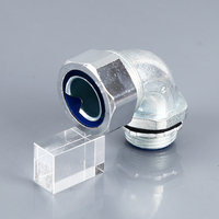 Ventas al por mayor, conector de Caja impermeable M25, Conector de conducto Flexible de Metal, accesorio de codo de prensaestopas de latón M63