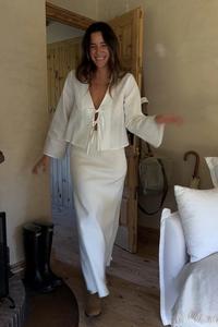 Biancheria naturale comodo <span class=keywords><strong>donna</strong></span> top e pantaloni <span class=keywords><strong>donna</strong></span> biancheria biancheria set <span class=keywords><strong>pantaloncini</strong></span> di <span class=keywords><strong>lino</strong></span> - Product Image 5