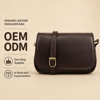 Sac bandoulière en cuir véritable, souple et tendance, pour l'automne et l'hiver, avec sangle réglable, compact, petite taille, multi-usages