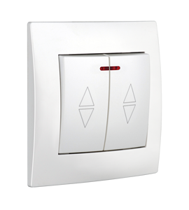 Grosir standar EU pabrik tombol sakelar tekan listrik rumah kontrol lampu <span class=keywords><strong>2</strong></span> gang 1 arah sakelar dinding dengan indikator - Product Image 4