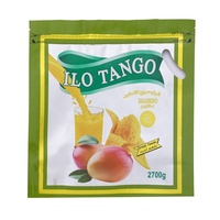 Sachet Doypack PE avec fermeture à glissière thermoscellable pour impression hélio, qualité alimentaire certifiée ISO, capacité 2700g pour chips et jus