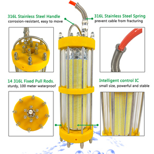 Lumières de pêche sous-marine 5000W <span class=keywords><strong>Deep</strong></span> Sea Green 220v LED Lampe de pêche au calmar Lumière d'élevage de saumon Lumières de pêche étanches à l'eau