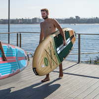 Skatinger haute qualité nouveau design en bois couleur gonflable stand up paddle padel planche de surf paddleboard planche de surf