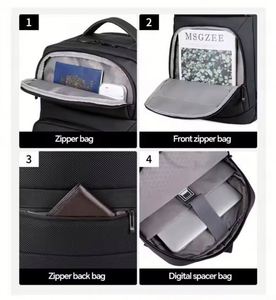 Hot Sell Custom Multi-function Oxford New Large Capacity Solid Color Waterproof Business Backpack Laptop <b>Bag</b> Travel Back <b>Pack</b> - Product Image 4