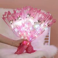 Bouquets d'ours lumineux LED de 40 cm en gros – Cadeaux promotionnels pour la Fête des Mères et la Saint-Valentin – Accessoires DIY – Bouquet de roses en savon