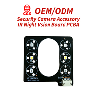 Accessoire de caméra de sécurité CCTV 3030 infrarouge + lumière blanche double spectre, carte PCBA - Panneau de vision nocturne IR 850nm 940nm personnalisé