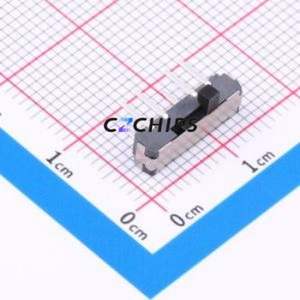 MSK-23D18G2 051 Slide Switch DIP Switch Double Pole Three Throw Rectangle Pin Header PC Pin Right Angle Insert - Product Image 1