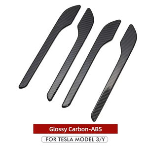 Protector de Manijas de Puerta de Coche en Oferta, Adhesivo para Tesla Model 3 Y, Fibra de Carbono ABS, Estilo Premium, Accesorios Duraderos - Product Image 6