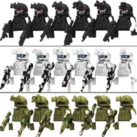 Juguetes Militares Especiales, Sets de Bloques de Construcción de Fuerzas Especiales, SWAT, Comando Fantasma, Policía, Soldados, Figuras de Acción del Ejército, Armas, Ladrillos de Juguete