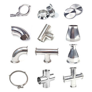 ข้อต่อท่อสแตนเลส Wensen 304/316 แบบติดตั้งเร็ว 90 องศา ชนิด Tri-Clamp ขัดเงา - Product Image 5