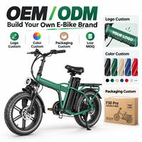 Vélo électrique pliable QMWHEEL F30 Pro UK Warehouse, 20 pouces, 250W, 48V 45Ah, longue autonomie
