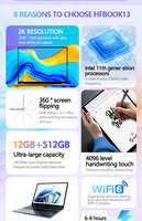Nouveau Quad-Core Yoga 13.5 pouces 360 degrés Flip écran tactile pliant bureau d'affaires ordinateur portable Computadora