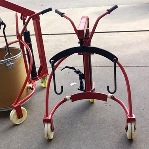 Manual Hydraulic Oil Drum Truck Handling <b>Trolley</b> with Fiber Drum Lifting Equipment CH - Product Image 4