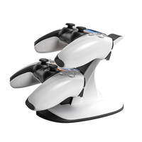 Pour PS5 Station de charge intelligente Charge rapide Lumière respiratoire Protection intelligente Dock Gamepad Siège Chargeur Charge rapide/Respiration