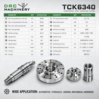 Torno CNC TCK6340 de Suministro Directo de Fábrica, Tipo Gang, con Guías PMI de Taiwán, Torno CNC Horizontal para Piezas Metálicas