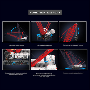 Moule King 17046 4494PCS Ingénierie Serie Wacker 16000 Crawler Crane Car Briques Modèle Technique Jouet Éducatif Festival Cadeau - Product Image 5