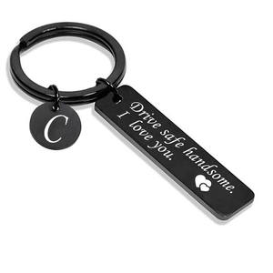 26 Letters Keychain Stainless Steel Drive Safe Keychain <strong>for</strong> <strong>Boyfriend</strong> Couple Husband Dad Birthday <strong>Valentines</strong> <strong>Day</strong> <strong>Gifts</strong> - Product Image 3