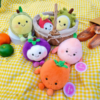 Groothandel Schattige Mini Fruit Pluche Hanger Sleutelhanger Zacht Fruit Speelgoed Pop Creatieve Plushies Custom Knuffel Speelgoed
