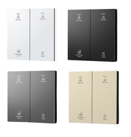 Interruptor de Pared Inalámbrico Inteligente con Botón Físico, Cable Neutro y de Fase, Control por Voz Alexa, 10A, IP22, Control de Luz de Cuatro Vías para el Hogar