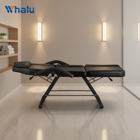Table de massage pliable et réglable de haute qualité pour spa, soins du visage et extensions de cils – En vente