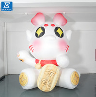Mascotte de dessin animé gonflable personnalisée sculpture de personnage gonflable publicité de poupée gonflable