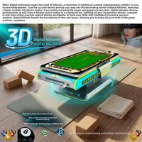 Équipement de jeu d'arcade en métal, billard numérique 3D, mahjong, machines de divertissement commerciales à monnayeur, en ligne, garantie 1 an