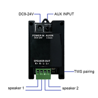 Amplificateurs miniatures BT 24V CC pour la maison, 6 ohms, 2x40W, système audio amplificateur Bluetooth, appairage TWS, module de commande sonore