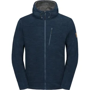 New Design Men's Custom Outdoor Sweatshirt Polar Fleece Jacket Men Micro Soft Fleece Zip Through Jacket