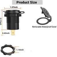 Chargeur USB PD Type C pour voiture et camion 12V-24V, prise de charge rapide QC 3.0