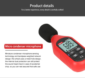 Instrument de mesure du bruit UNI-T UT353/UT353BT Mini sonomètre 30~130dB - Product Image 5