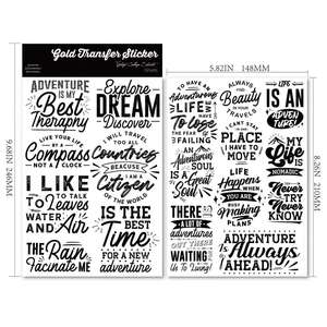 עמיד למים רב-להשתמש בנייר מדבקת העברה קר קר מדבקה-רוח להרפתקה אומר המדורים לעקוקות - Product Image 2