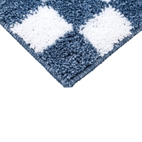 Checkerboard Soft Polyester Area Rug Anti Slip Washable Multi Color Carpet for Living Room Bedroom