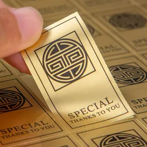 Personalizado impressão de etiquetas etiqueta de ouro folha de prata com bom preço