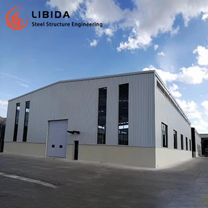 Kits de construction de hangars et garages <span class=keywords><strong>en</strong></span> acier préfabriqué léger certifiés ASTM à faible coût avec services de soudage, découpe et pliage - Product Image 3