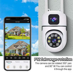 PTZ Pan-Tilt CMOS 2MPカラーナイトビジョンホーム防犯カメラモーショントラッキングとWiFi付き - Product Image 5